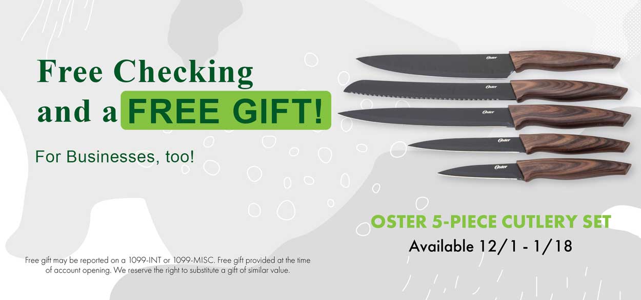 Free Checking and a Free gift