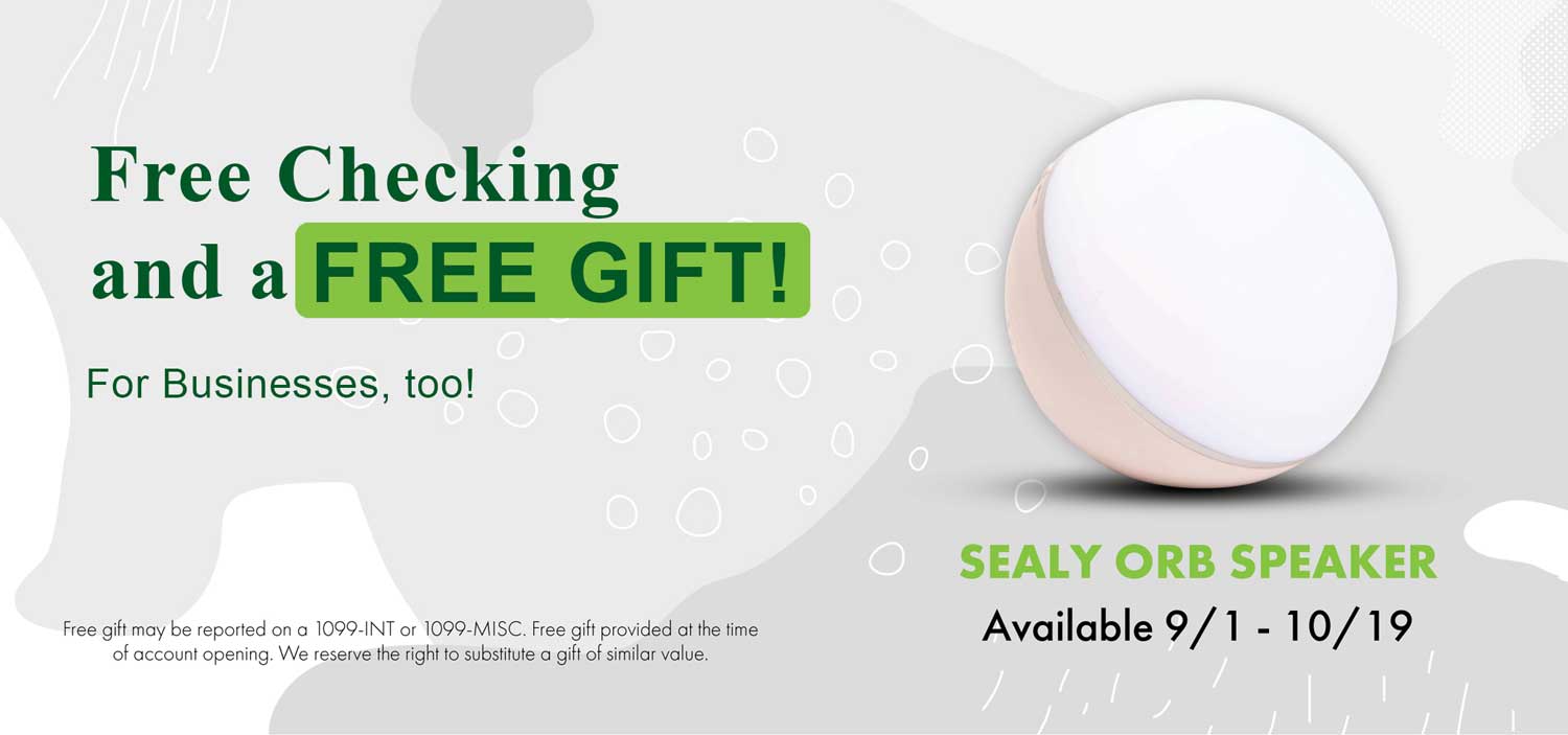 Free Checking and a Free gift