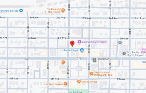 Map of Canyon, TX Location